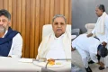 கர்நாடக முதல்-மந்திரியாக பதவியேற்க உள்ள டி.கே.சிவக்குமாருக்கு விருந்து வைத்த சித்தராமையா