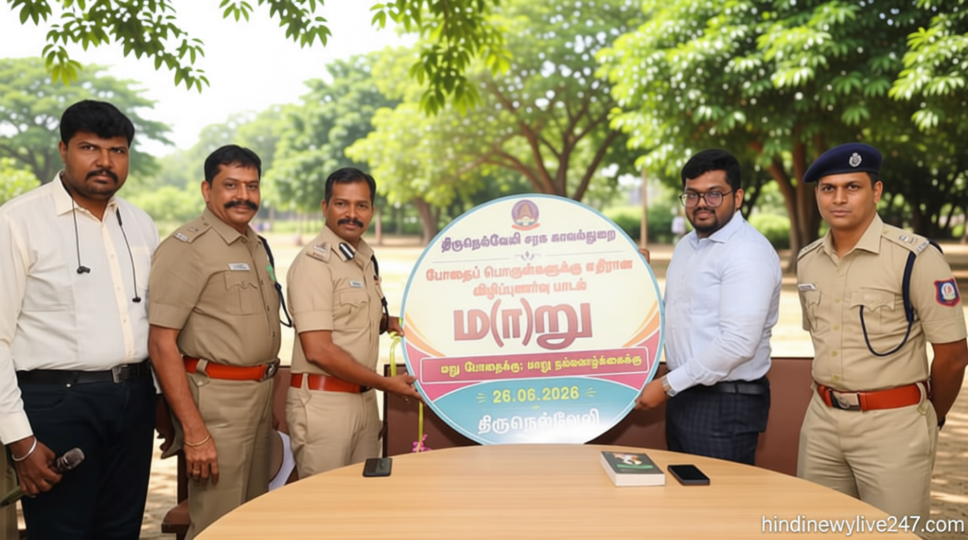சர்வதேச போதைப்பொருள் ஒழிப்பு தினம்: நெல்லை சரக காவல் துறை விழிப்புணர்வு பாடல் வெளியீடு