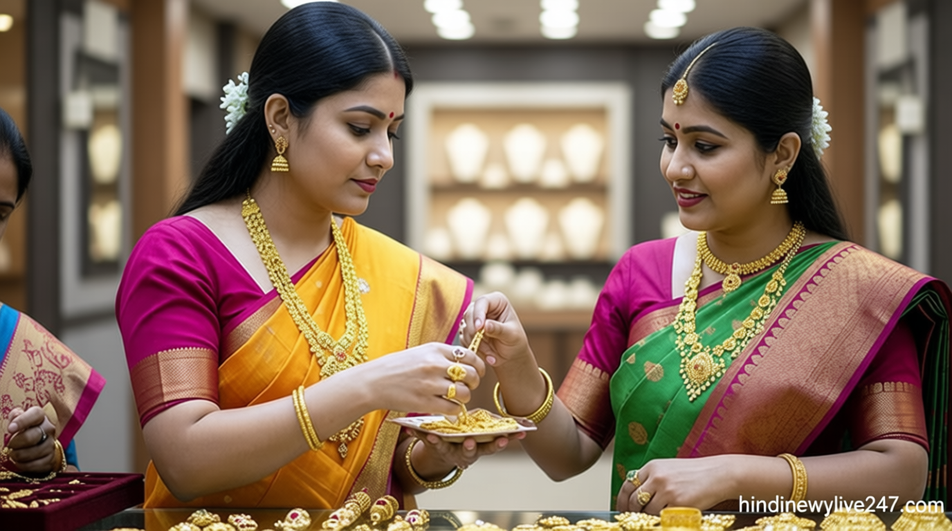 இல்லத்தரசிகளுக்கு ஜாக்பாட்..! சவரனுக்கு ரூ.1 லட்சத்தை நோக்கி சரியும் தங்கம் விலை..!
