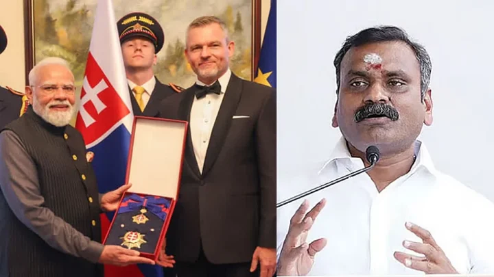ஸ்லோவாக்கியாவின் உயரிய விருது: பிரதமர் மோடிக்கு மத்திய மந்திரி எல்.முருகன் வாழ்த்து
