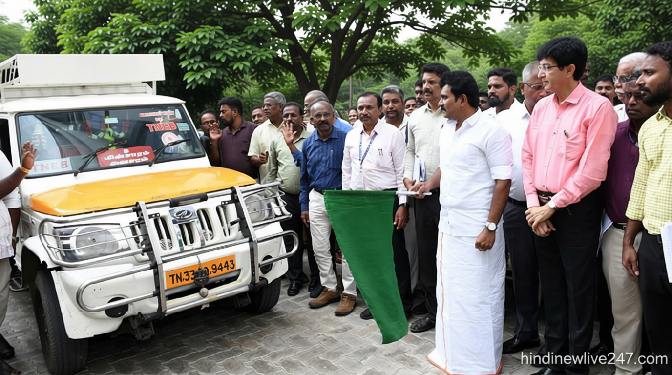 சென்னையில் 125 சிறப்பு மின் தடைநீக்க ரோந்து வாகனங்கள் – அமைச்சர் சி.டி.ஆர்.நிர்மல் குமார் தொடங்கி வைத்தார்