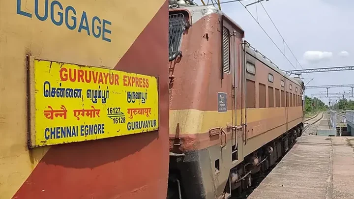 குருவாயூர் எக்ஸ்பிரஸ் ரெயில் சேவையில் மாற்றம்
