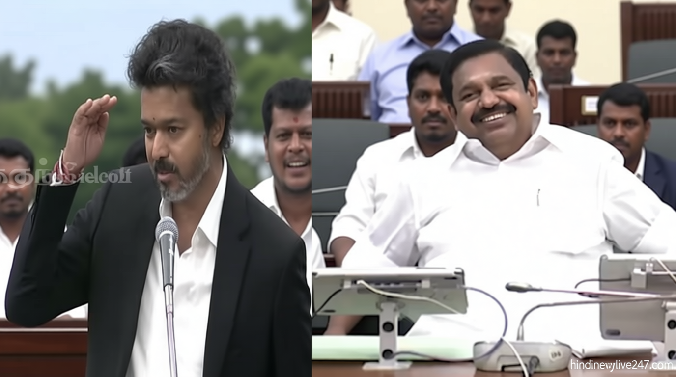 சட்டசபையில் முதல்-அமைச்சர் விஜய் சொன்ன குட்டிக்கதை… எடப்பாடி கொடுத்த ரியாக்‌ஷன்