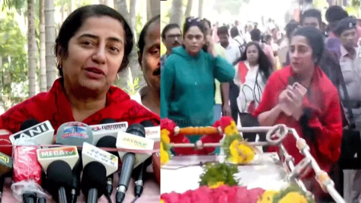 “பாரதிராஜா போல யாரும் இல்லை”: அஞ்சலி செலுத்திய பின் நடிகை சுஹாசினி பேட்டி
