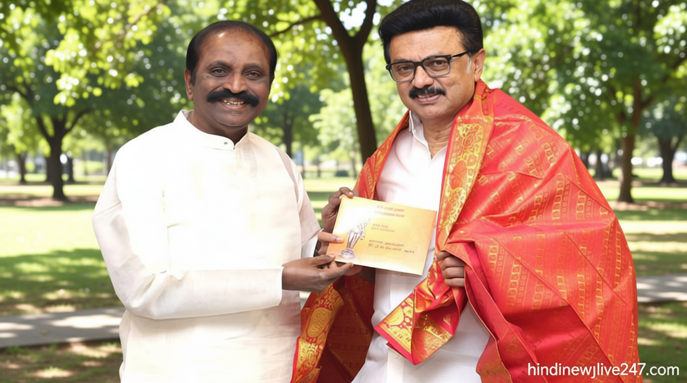 ஞானபீட விருது பெறவிருக்கும் கவிஞர் வைரமுத்துக்கு தி.மு.க. தலைவர் ஸ்டாலின் வாழ்த்து