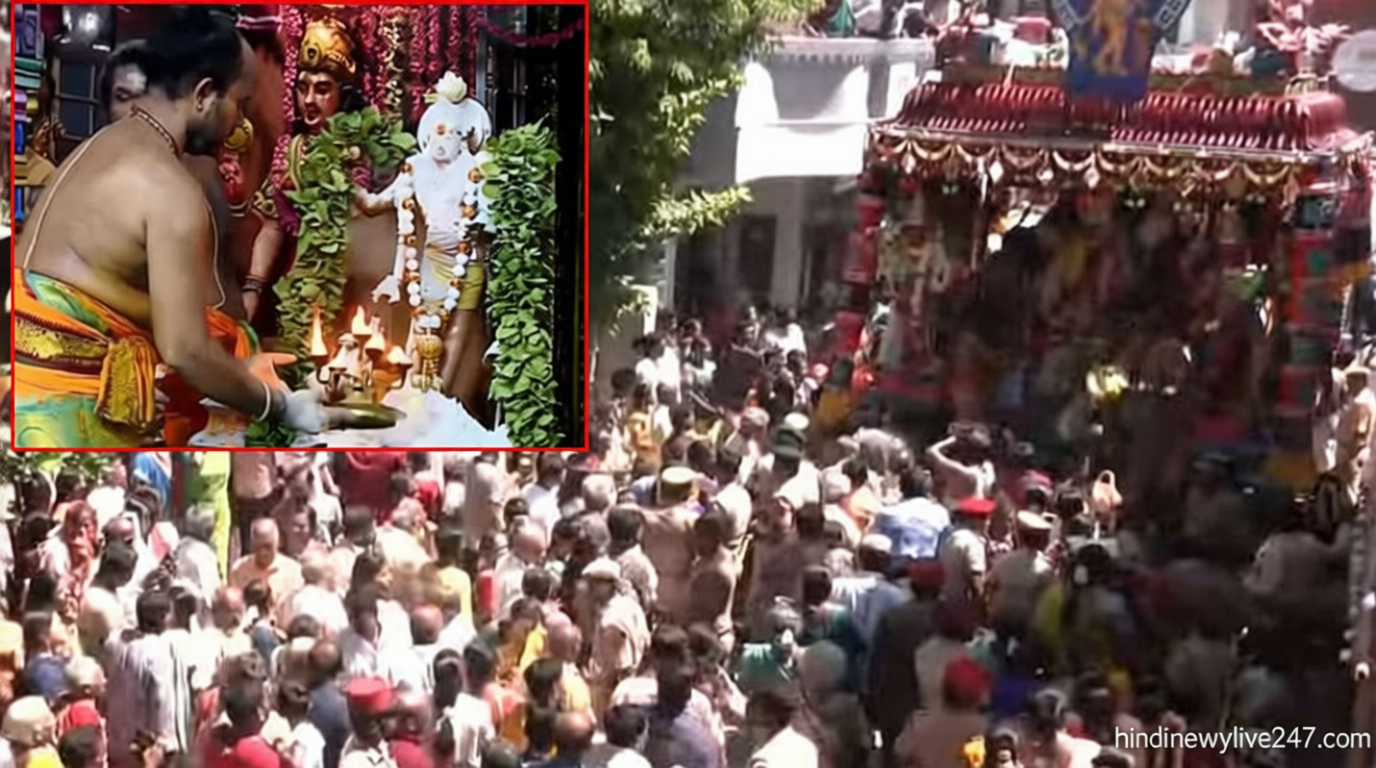 காரைக்கால் மாங்கனி திருவிழா… மாங்கனிகளை வாரி இறைத்து பக்தர்கள் நேர்த்திக்கடன்