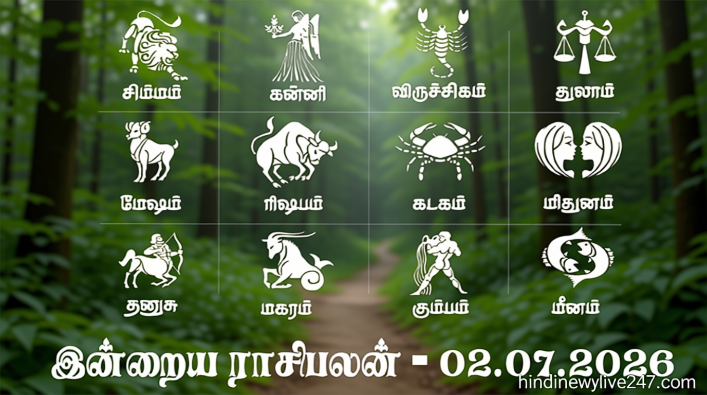 பொருளாதார நிலை மேம்படும் நாள்… இன்றைய ராசிபலன் – 02.07.2026