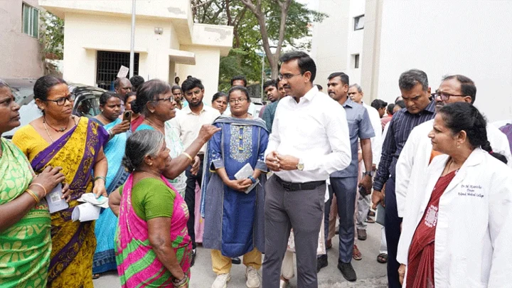 கீழ்பாக்கம் அரசு மருத்துவமனையில் அமைச்சர் அருண்ராஜ் ஆய்வு