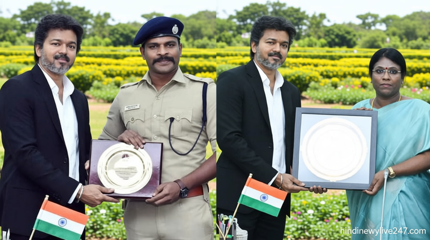 சிறப்பாக பணியாற்றிய கலெக்டர்கள், காவல்துறை அதிகாரிகளுக்கு விருதுகள் வழங்கிய முதல் அமைச்சர் விஜய்