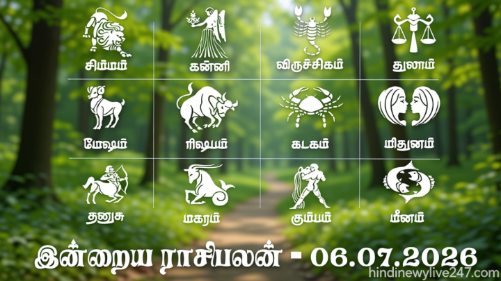 எதிர்பார்த்த காரியம் நிறைவேறும் நாள்… இன்றைய ராசிபலன் – 06.07.2026