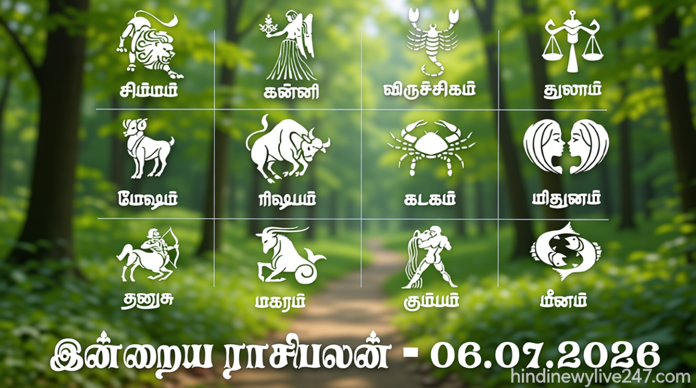 எதிர்பார்த்த காரியம் நிறைவேறும் நாள்… இன்றைய ராசிபலன் – 06.07.2026