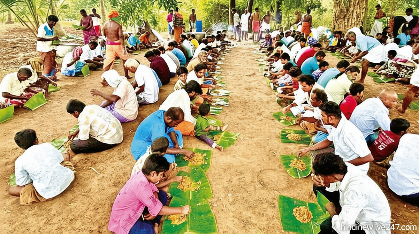 100 சேவல்கள் பலியிட்டு அன்னதானம்… ஆண்கள் மட்டும் பங்கேற்ற ஆடி படையல் திருவிழா