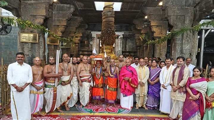 திருப்பதி ஏழுமலையான் கோவிலில் கோலாகலமாக நடைபெற்ற ஆனிவார ஆஸ்தான விழா