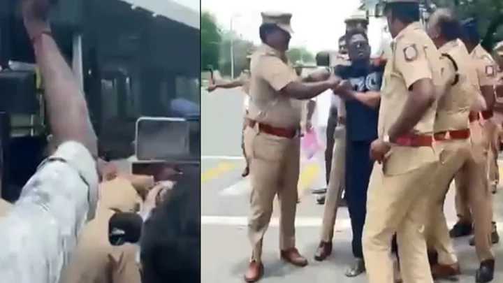 நீட் தேர்வுக்கு எதிராக சென்னை தலைமைச் செயலகத்திற்குள் புகுந்து போராட முயற்சி – பாடகர் தெருக்குரல் அறிவு கைது