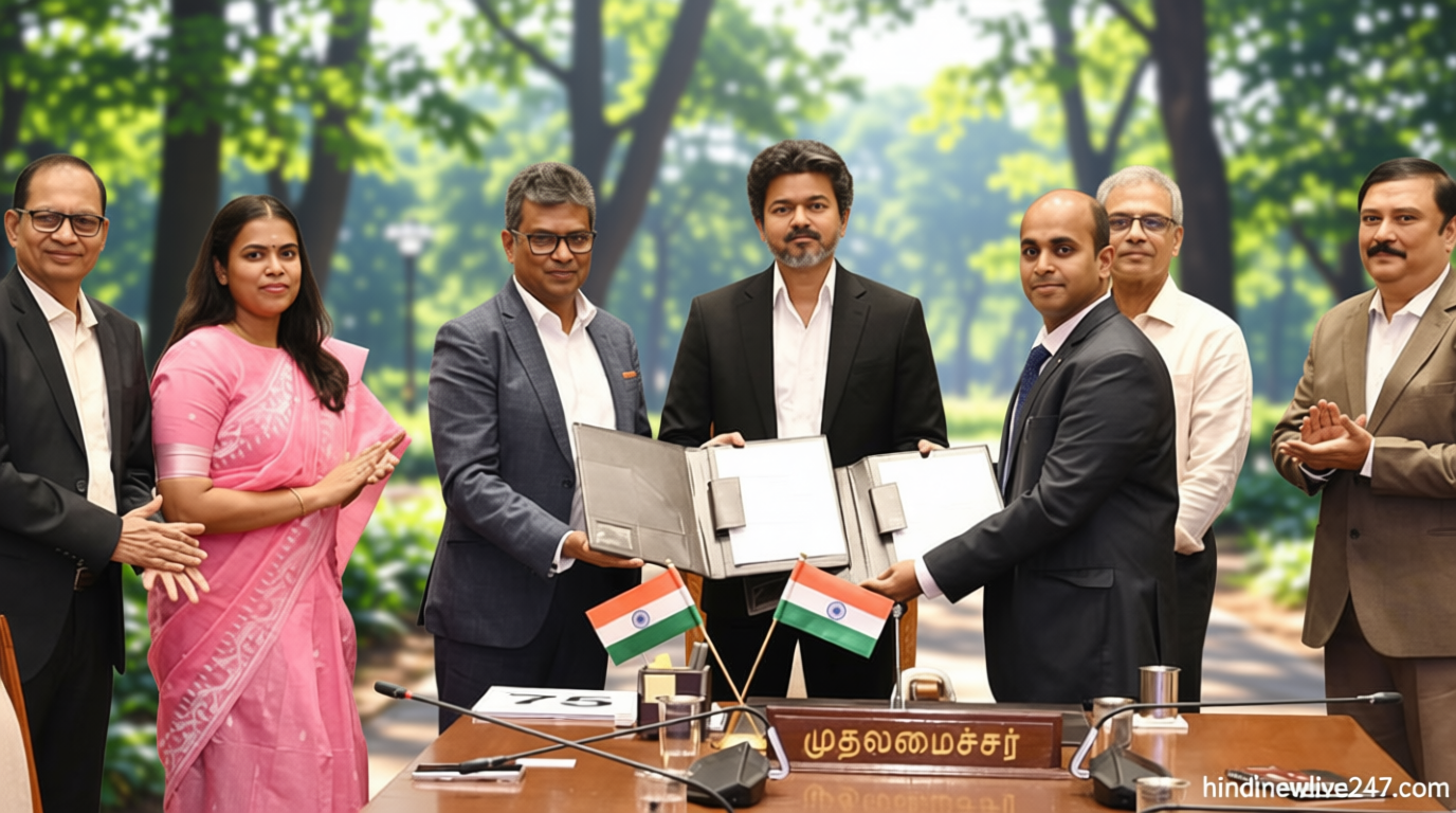 ரூ.1,000 கோடி முதலீடு… 1,000 பேருக்கு வேலை… ஹிட்டாச்சி நிறுவனத்துடன் புரிந்துணர்வு ஒப்பந்தம் கையெழுத்து