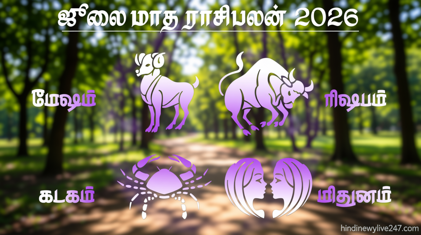 ஜூலை மாத ராசிபலன் – மேஷம், ரிஷபம், மிதுனம், கடகம்