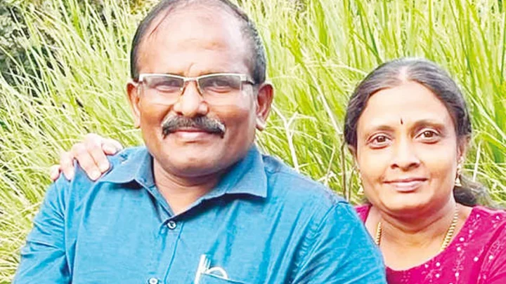 கார் மீது கன்டெய்னர் லாரி மோதி விபத்து.. கோவில்பட்டியை சேர்ந்த தம்பதிக்கு நேர்ந்த சோகம்