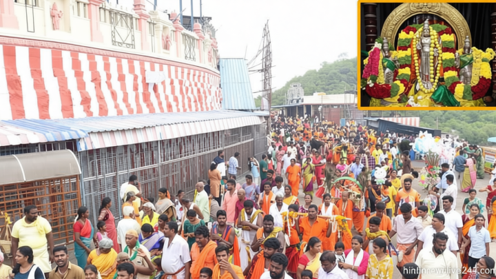 விடுமுறை தினம்… திருத்தணி முருகன் கோவிலில் குவிந்த பக்தர்கள்